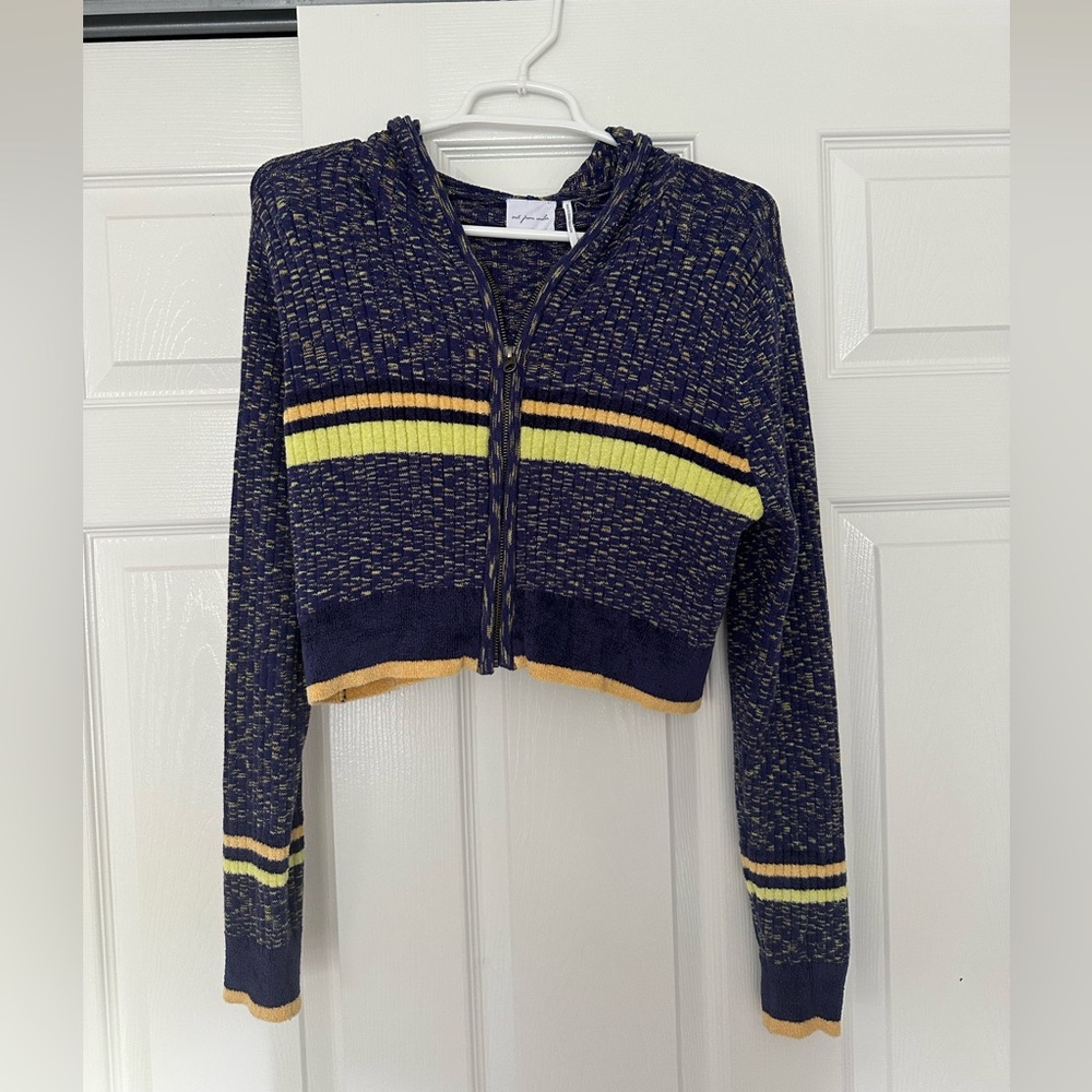 Urban Outfitters cropped zip up sweater